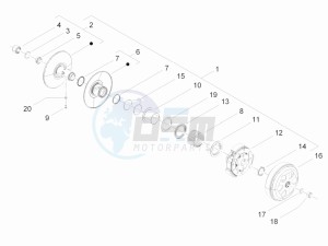 S 125 4T ie E3 Vietnam drawing Driven pulley