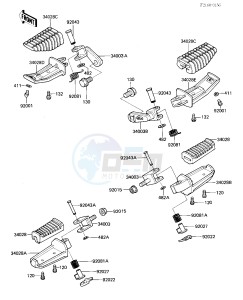 ZL 1000 A [ZL1000 ELIMINATOR] (A1) drawing FOOTRESTS