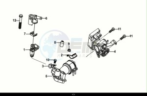 JET 14 125 AC (XC12W2-EU) (E5) (M1) drawing ECU SET