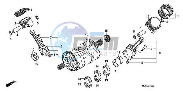 CRANK SHAFT/PISTON