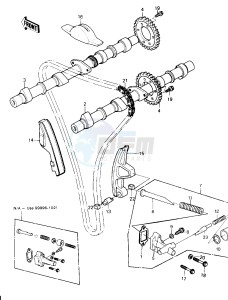 KZ 750 H [LTD] (H1) [LTD] drawing CAMSHAFTS_CHAIN_TENSIONER -- 80 H1- -