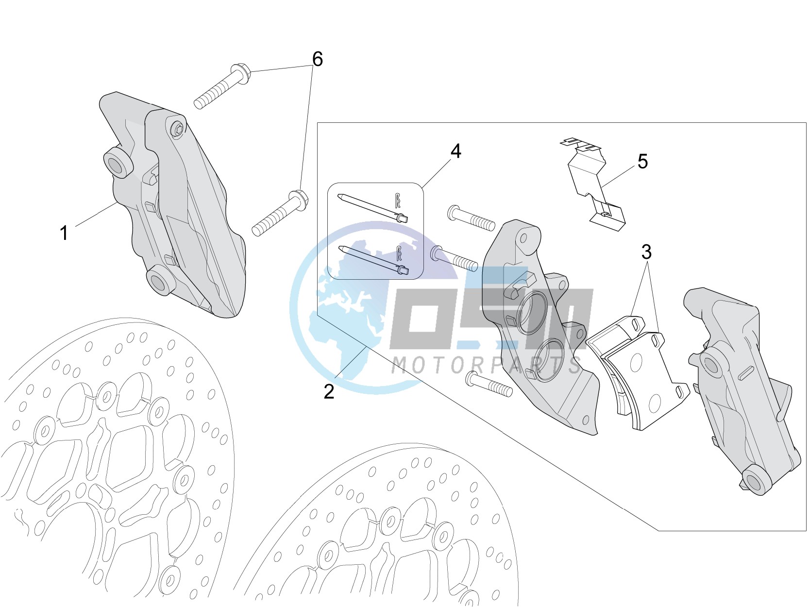 Front brake caliper