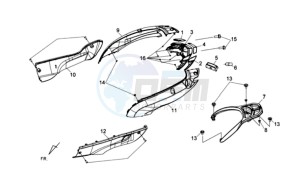 HD2 200EFI drawing MOTOR COWLING L / R / TAIL LIGHT