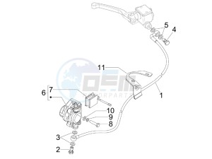 S 50 4T 4V College USA drawing Brakes pipes - Calipers