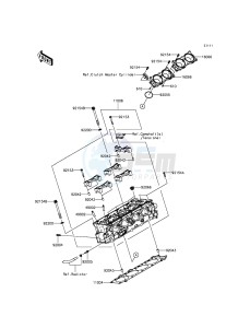 NINJA H2 ZX1000NFF XX (EU ME A(FRICA) drawing Cylinder Head