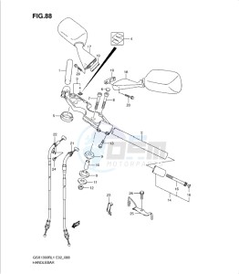 GSX1300R drawing HANDLEBAR