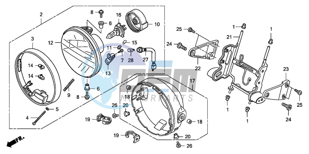 HEADLIGHT (CB1300/A)