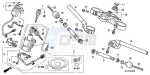 CBR1000RA9 U / ABS drawing HANDLE PIPE/TOP BRIDGE