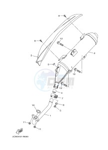 MW125 TRICITY 125 (2CMJ 2CMK) drawing EXHAUST