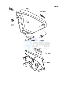 KE 100 B [KE100] (B11-B15) [KE100] drawing SIDE COVERS_CHAIN COVER-- KE100-B15- -