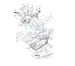 XP T-MAX ABS 530 drawing STAND AND FOOTREST 2