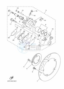 MT-07 MTN690 (BAT8) drawing REAR BRAKE CALIPER