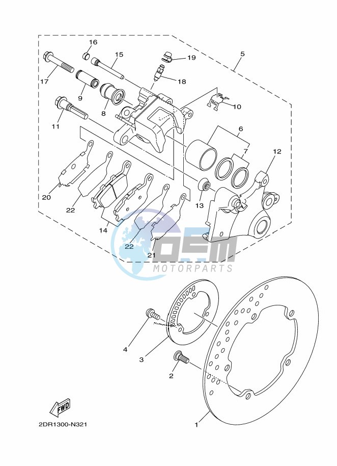 REAR BRAKE CALIPER