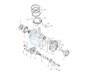 WR F 450 drawing CRANKSHAFT AND PISTON