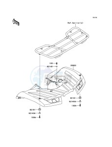 KVF750_4X4_EPS KVF750HDF EU drawing Rear Fender(s)