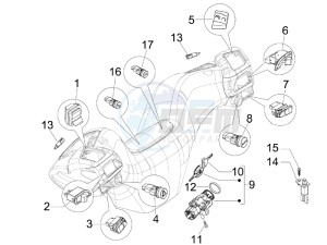 MP3 300 ie lt MP3 300 ie lt Sport drawing Selectors - Switches - Buttons