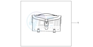 VT750CA9 Australia - (U / ST) drawing LEATHER TOPCASE (PLAIN)