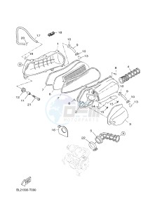 YP125RA X-MAX 125 ABS POLICE BELGIUM drawing INTAKE 2