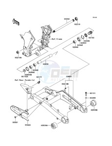 Z1000 ZR1000DDFA FR GB XX (EU ME A(FRICA) drawing Swingarm