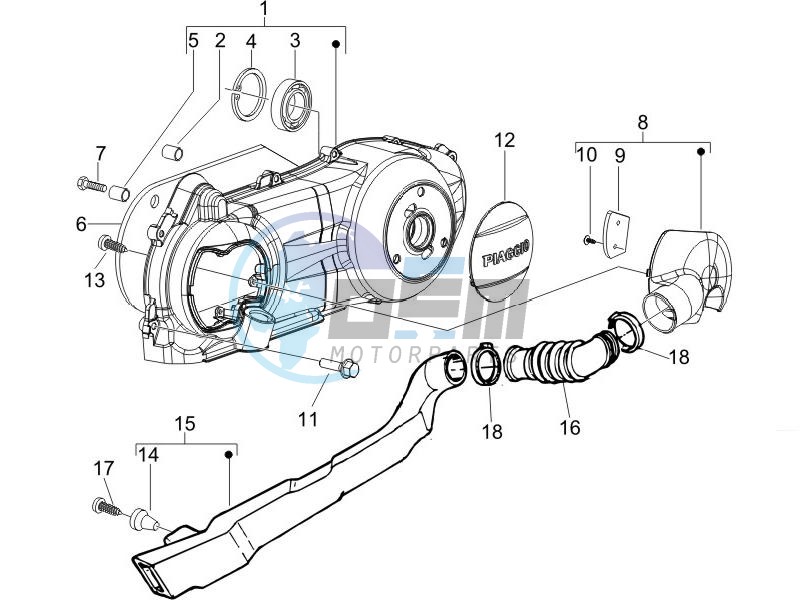 Crankcase cover - Crankcase cooling