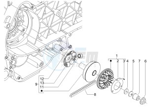 LX 150 4T USA drawing Driving pulley