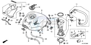 CBR250RB drawing FUEL TANK