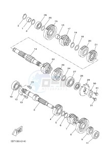 YZF-R125 R125 (5D7P 5D7P 5D7P) drawing TRANSMISSION