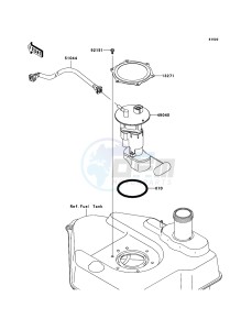 KVF750_4X4 KVF750D8F EU GB drawing Fuel Pump