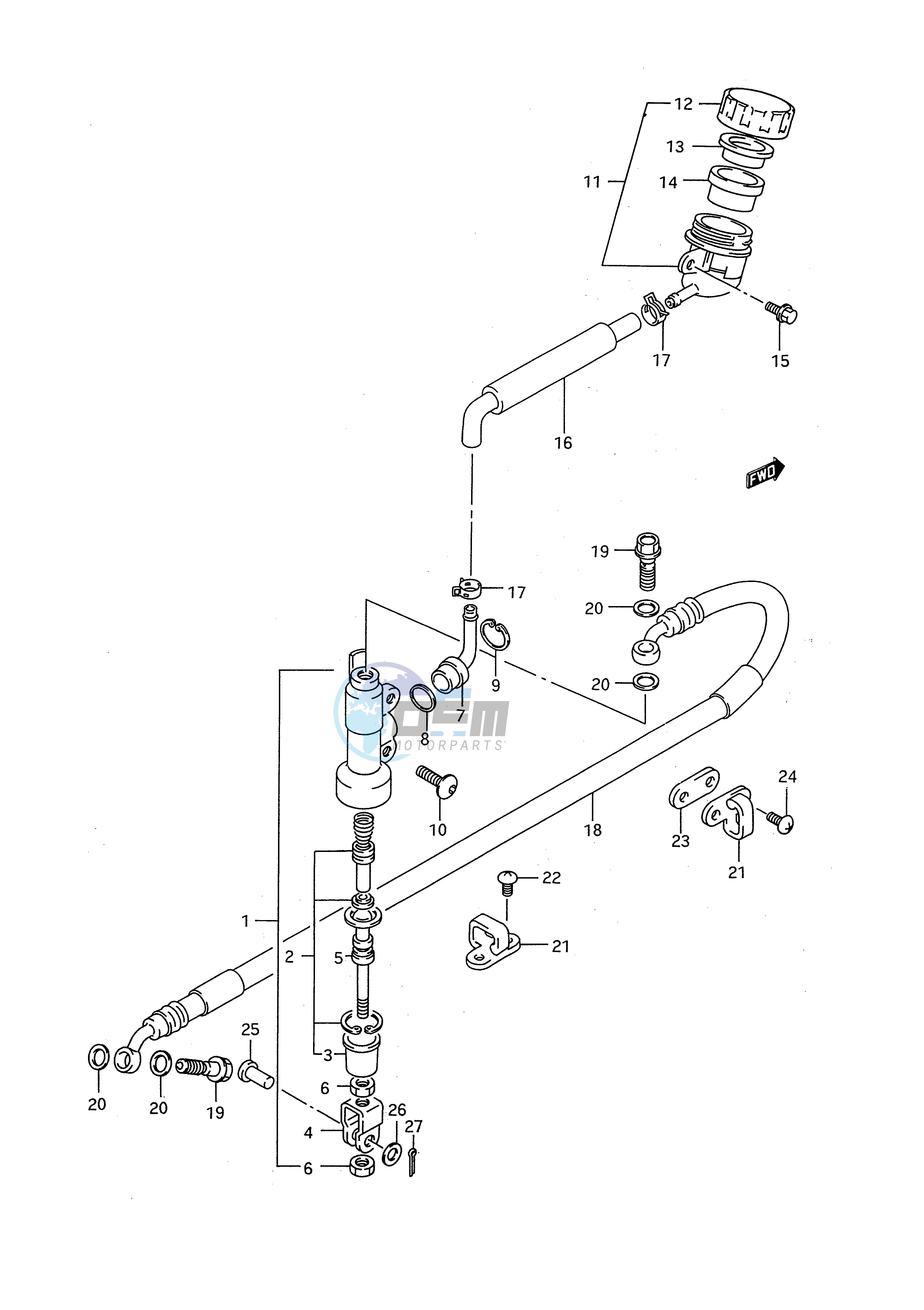 REAR MASTER CYLINDER (MODEL N)