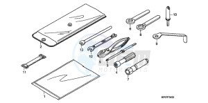 TRX500FEB drawing TOOLS