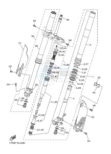 YZ250F (17D9 17DA 17DB 17DC) drawing FRONT FORK