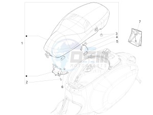 Primavera 50 4T-2V 25 kmh (EMEA) drawing Saddle/seats