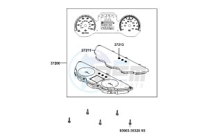 DOWNTOWN 125 I Italy drawing Speedometer