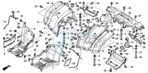 TRX680FA drawing REAR FENDER