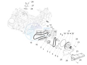 GTS 150 4T 3V IE ABS E4 (EMEA) drawing Oil pump