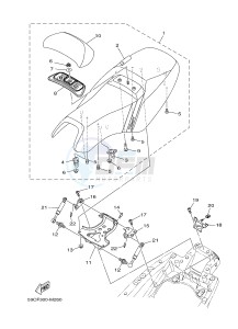 XP500A T-MAX 530 (59CE) drawing SEAT