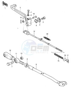 KX 125 A [KX125] (A6) [KX125] drawing BRAKE PEDAL_TORQUE LINK -- 80 A6- -