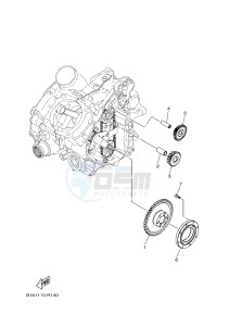 YFM700FWAD YFM70GPXJ GRIZZLY 700 EPS (B1A9) drawing STARTER CLUTCH