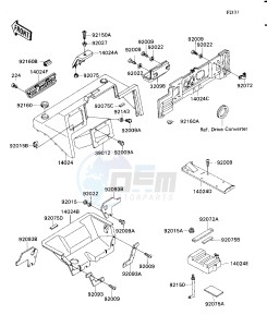 KAF 540 E [MULE 2030] (E1) [MULE 2030] drawing FRAME FITTING-- COVER- -