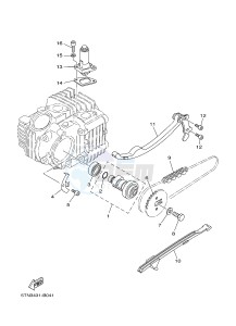 T110C (1DU8) drawing CAMSHAFT & CHAIN