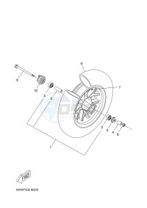 CW50 BW'S (5WWS) drawing FRONT WHEEL