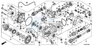 TRX420FM2E TRX420 Europe Direct - (ED) drawing FRONT FINAL GEAR