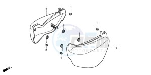 VF750C drawing SIDE COVER