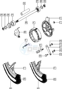 STANDARD_25-45kmh_K8-L0 50 K8-L0 drawing Front wheel I