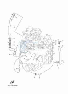 F250DETU drawing CYLINDER-AND-CRANKCASE-4