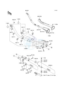 VN 2000 G [VULCAN 2000] (8F-9F) G8F drawing MUFFLER-- S- -