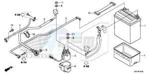 TRX420FA6F TRX420F Australia - (U) drawing BATTERY