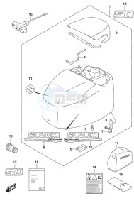 DF 50A drawing Engine Cover High Thrust