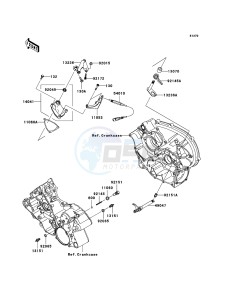 KFX700 KSV700B8F EU drawing Gear Change Mechanism