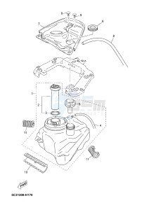 YN50FU NEO'S 4 (2ACB) drawing FUEL TANK